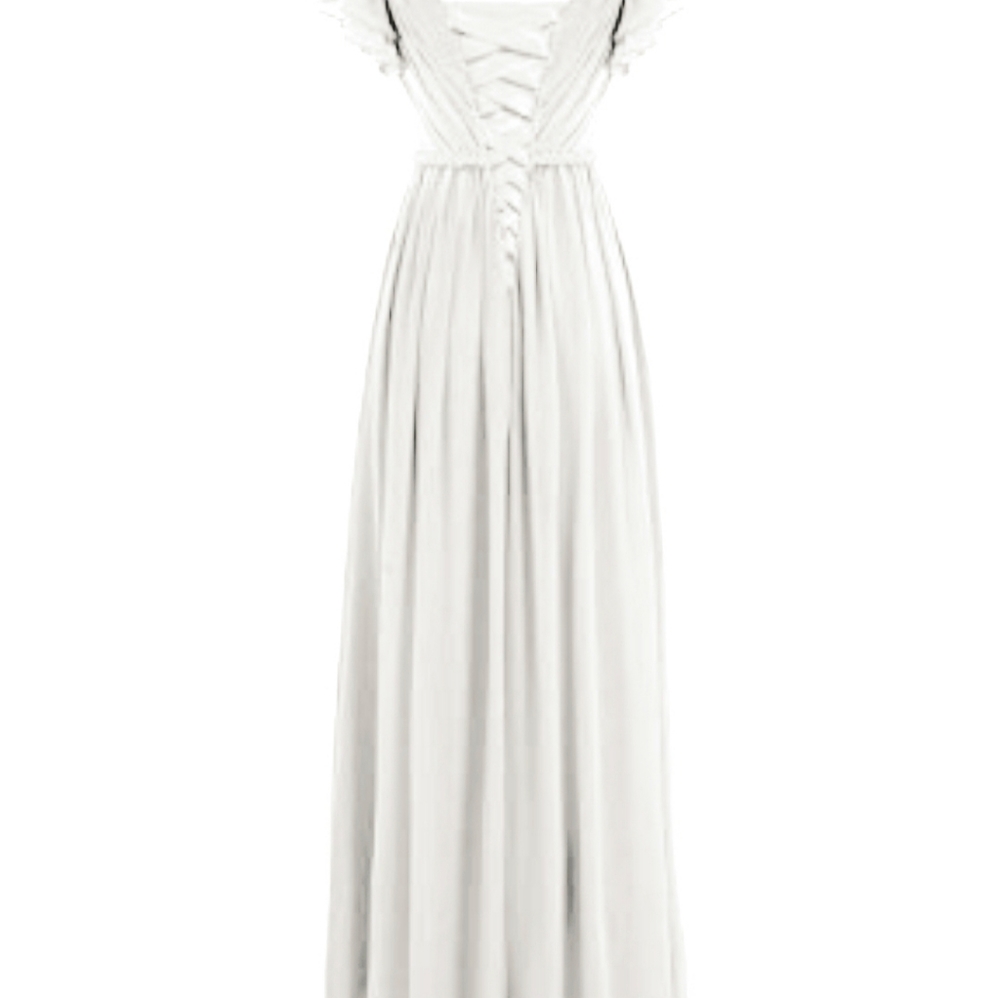 White Gown Special Occasion Gown Wedding - Picture 2 of 7